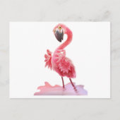 Ja, Flamingo. Briefkaart (Voorkant)