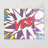 JA Fun Retro Comic Book Pop Art Briefkaart (Voorkant)