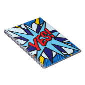 JA Fun Retro Comic Book Pop Art Notitieboek (Rechterzijde)