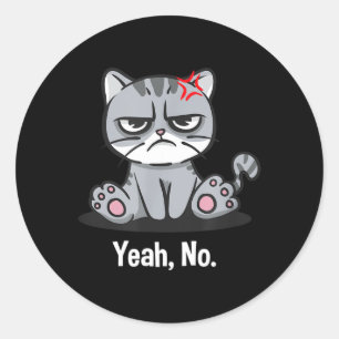 Ja Funny Sarcastische Humor Sarcasme Introvert Ronde Sticker