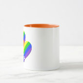 JA! Gay Couples Pride Rainbow Coffee Mok (Midden)
