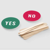 Ja Geen game | Modern Bright Red Green Handwaaier (Niet-gemonteerd)