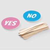 Ja / Geen geslacht onthullen quiz spel signboards Handwaaier (Niet-gemonteerd)