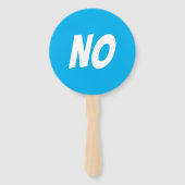 Ja / Geen geslacht onthullen quiz spel signboards Handwaaier (Achterkant)