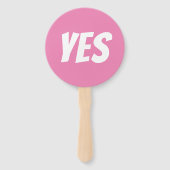 Ja / Geen geslacht onthullen quiz spel signboards Handwaaier (Voorkant)