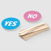 Ja / Geen sekse onthult de quizgame-bordjes Handwaaier (Niet-gemonteerd)