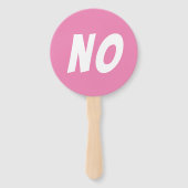 Ja / Geen sekse onthult de quizgame-bordjes Handwaaier (Achterkant)