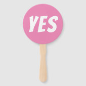 Ja / Geen sekse onthult 'Girl quiz'-spelborden Handwaaier (Voorkant)