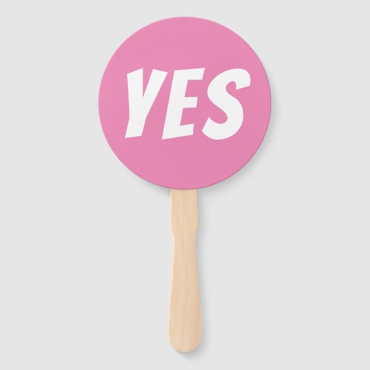 Ja / Geen sekse onthult 'Girl quiz'-spelborden Handwaaier (Voorkant)