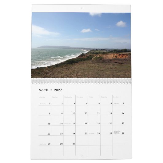 Ja, gelieve 2021 Twee Pagina MediumCalendar, Wit Kalender (Mar 2027)