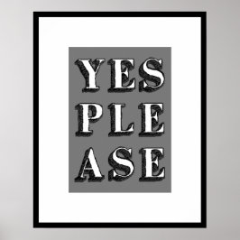 JA GELIEVE Typografie Art Poster