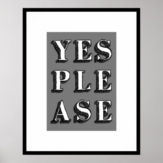 JA GELIEVE Typografie Art Poster (Voorkant)