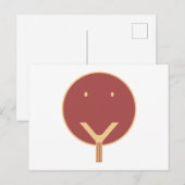 Ja gezicht - C/R. Briefkaart (Voorkant / Achterkant)