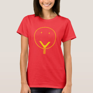Ja gezicht - Geel. T-Shirt