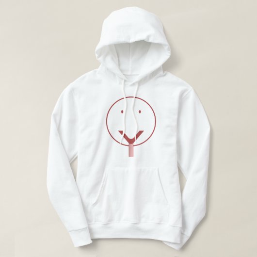 Ja gezicht - Red01. Hoodie (Design voorkant)