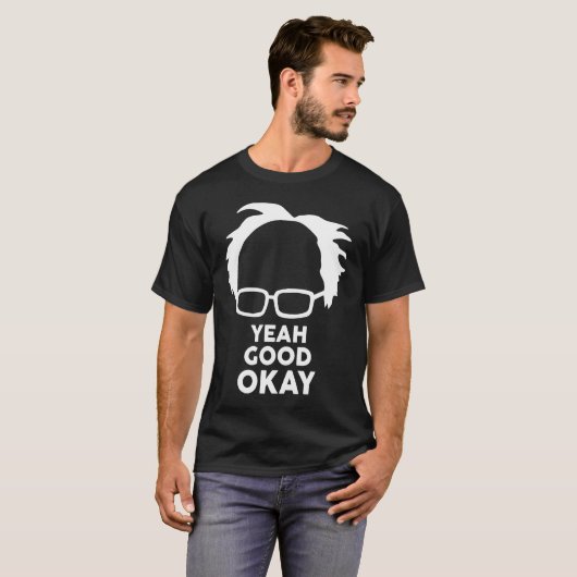 Ja Goed, Bernie Sander Meme T-shirt (Voorkant volledig)