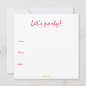 Ja! harteparty uitnodiging (Achterkant)