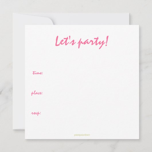 Ja! harteparty uitnodiging (Achterkant)