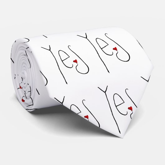 Ja Hartzwart Stropdas (Opgerold)