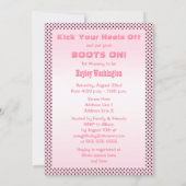 Ja-Haw! Etnisch klein cowgirl Baby shower Kaart (Achterkant)