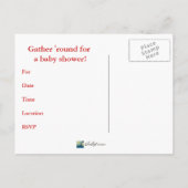 Ja, Haw! uitnodiging voor een western baby shower (Achterkant)