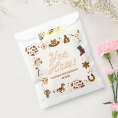 Ja, Haw! Westerne Cowboy Rodeo verjaardagsfeestje Bedankzakje (Gezegeld)