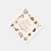 Ja, Haw! Westerne Cowboy Rodeo verjaardagsfeestje Servet (Hoek)