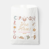 Ja, Haw! Westerne Disco Cowgirl verjaardagsfeestje Bedankzakje (Voorkant)