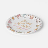 Ja, Haw! Westerne Disco Cowgirl verjaardagsfeestje Papieren Bordje (Gekanteld)