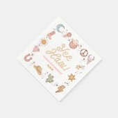 Ja, Haw! Westerne Disco Cowgirl verjaardagsfeestje Servet (Hoek)