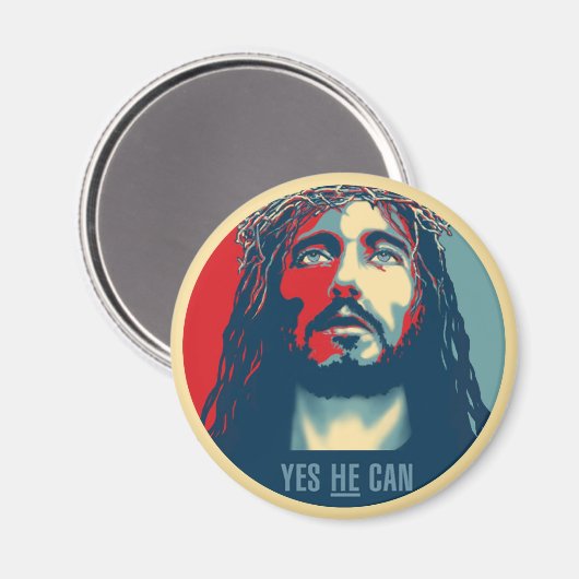 Ja HE kan - RND magneten - tot 3" (Voorkant / Achterkant)