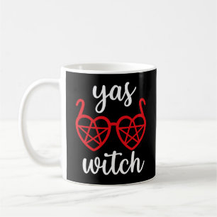 Ja Heks Gothic Hart Pentagram Bril Halloween Koffiemok