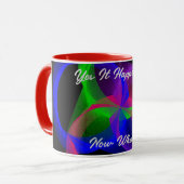 Ja, het gebeurde nu wat koffie Mok (Voorkant links)