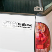 Ja, het is cool. Nee, ik ga het niet schilderen Bumpersticker (Op Truck)
