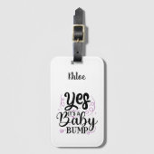 Ja, het is een Baby bom - Zwangerschap Aankondigin Bagagelabel (Voorkant (verticaal))
