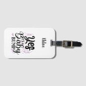 Ja, het is een Baby bom - Zwangerschap Aankondigin Bagagelabel (Voorkant (horizontaal))