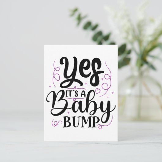 Ja, het is een Baby bom - Zwangerschap Aankondigin Briefkaart (Staand voorkant)
