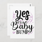 Ja, het is een Baby bom - Zwangerschap Aankondigin Briefkaart (Voorkant / Achterkant)