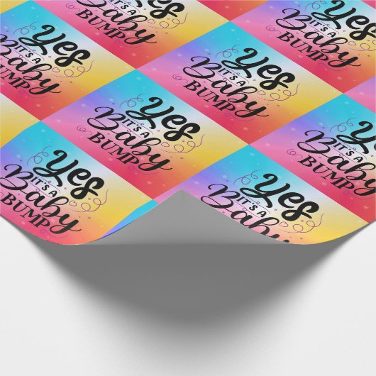 Ja, het is een Baby bom - Zwangerschap Aankondigin Cadeaupapier (Hoek)