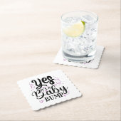 Ja, het is een Baby bom - Zwangerschap Aankondigin Kartonnen Onderzetters (Insitu)