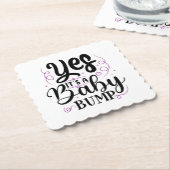 Ja, het is een Baby bom - Zwangerschap Aankondigin Kartonnen Onderzetters (Gebogen)