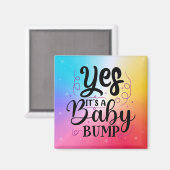 Ja, het is een Baby bom - Zwangerschap Aankondigin Magneet (Voorkant / Achterkant)