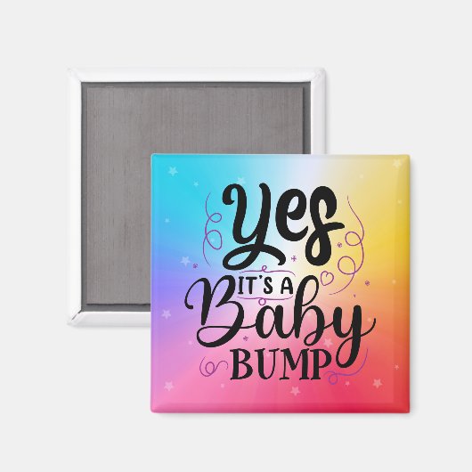 Ja, het is een Baby bom - Zwangerschap Aankondigin Magneet (Voorkant / Achterkant)