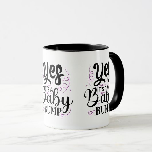Ja, het is een Baby bom - Zwangerschap Aankondigin Mok (Voorkant rechts)