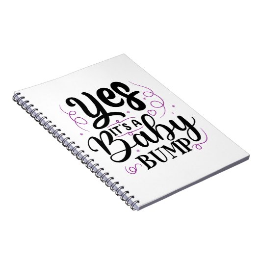 Ja, het is een Baby bom - Zwangerschap Aankondigin Notitieboek (Rechterzijde)