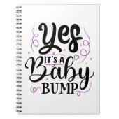 Ja, het is een Baby bom - Zwangerschap Aankondigin Notitieboek (Voorkant)