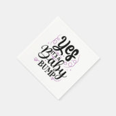 Ja, het is een Baby bom - Zwangerschap Aankondigin Servet (Hoek)