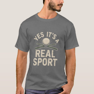 Ja, het is een echte sport Snooker cadeau vintage T-shirt