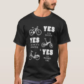 Ja, het is een elektrisch fietsideaal voor bijnier t-shirt (Voorkant)