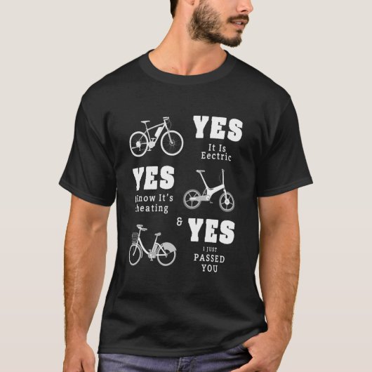 Ja, het is een elektrisch fietsideaal voor bijnier t-shirt (Voorkant)